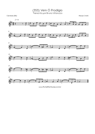 Score for Clarinet (Bb)