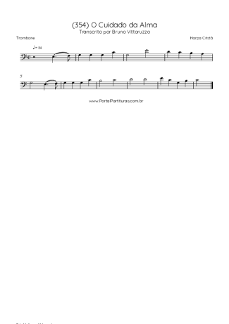 Harpa Cristã (354) O Cuidado Da Alma score for Trombone