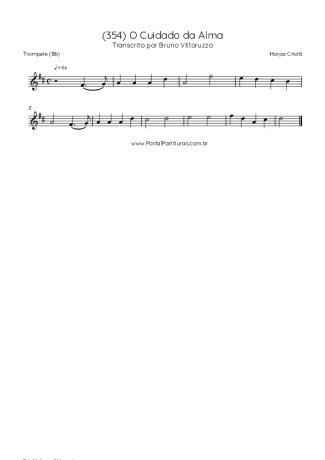 Harpa Cristã (354) O Cuidado Da Alma score for Trumpet