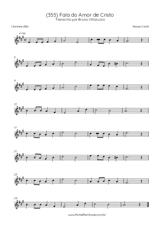 Score for Clarinet (Bb)