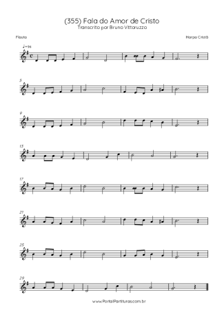 42952 Partitura - (355) Fala Do Amor De Cristo - Flauta Transversal