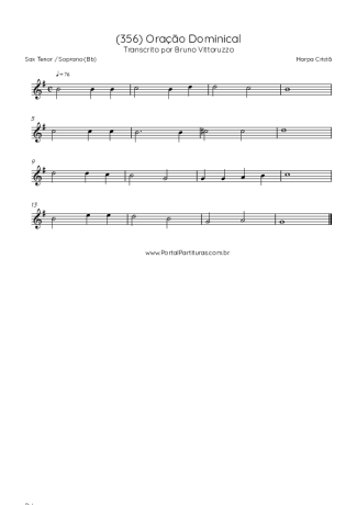 Score for Tenor Saxophone Soprano (Bb)