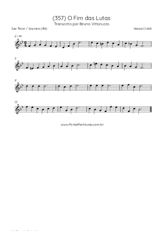 Score for Tenor Saxophone Soprano (Bb)