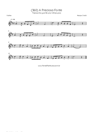 Harpa Cristã  score for Violin