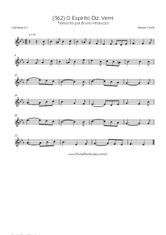 Score for Clarinet (C)