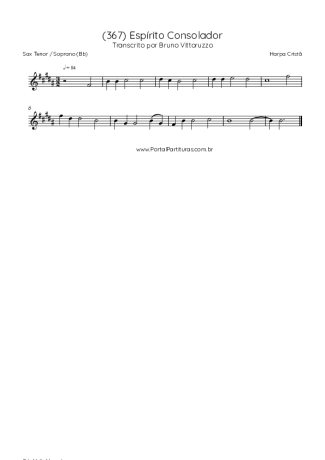 Score for Tenor Saxophone Soprano (Bb)