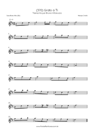 Score for Alto Saxophone