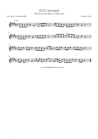 Score for Tenor Saxophone Soprano (Bb)