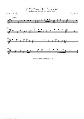 Score for Alto Saxophone