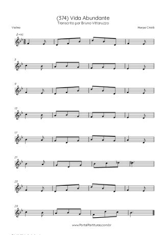 Harpa Cristã  score for Violin