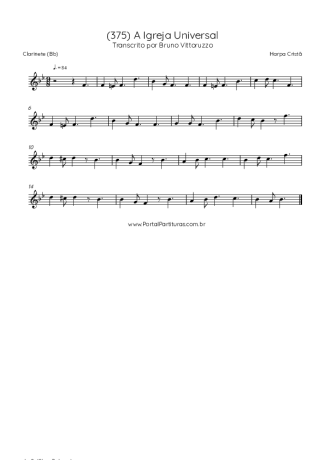 Harpa Cristã  score for Clarinet (Bb)