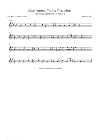 Score for Tenor Saxophone Soprano (Bb)