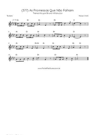 43220 Sheet music - (377) As Promessas Que Não Falham - Keyboard