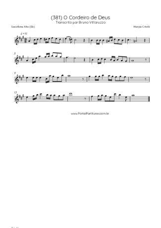 Score for Alto Saxophone
