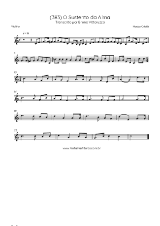 43296 Partitura - (383) O Sustento Da Alma - Violino