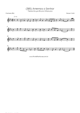 Harpa Cristã  score for Clarinet (Bb)