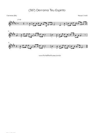 Score for Clarinet (Bb)