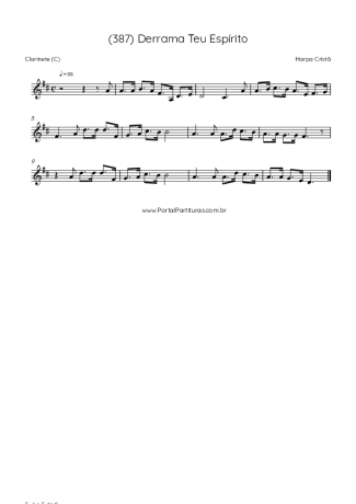 Score for Clarinet (C)