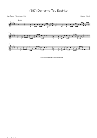 Score for Tenor Saxophone Soprano (Bb)