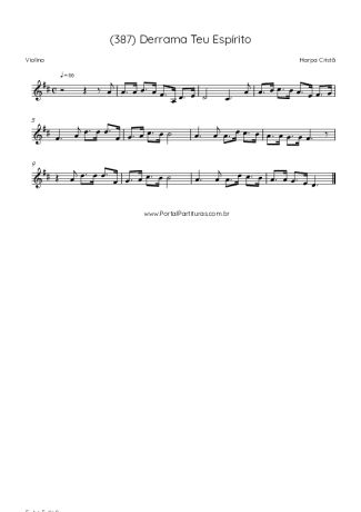 Score for Violin
