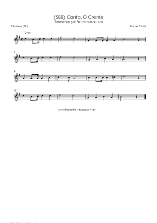 Score for Clarinet (Bb)