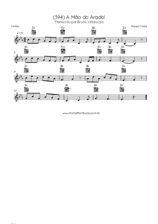 Harpa Cristã (394) A Mão Do Arado! score for Acoustic Guitar