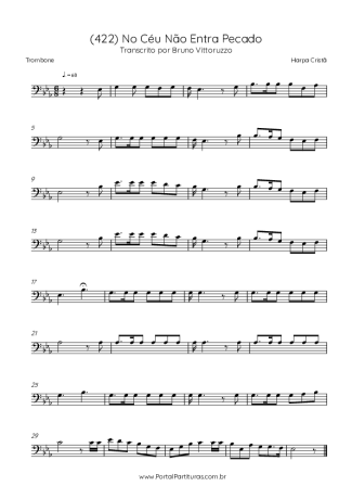 Harpa Cristã  score for Trombone