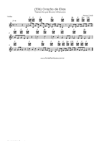 Harpa Cristã  score for Acoustic Guitar