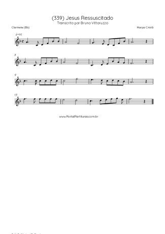 Harpa Cristã  score for Clarinet (Bb)