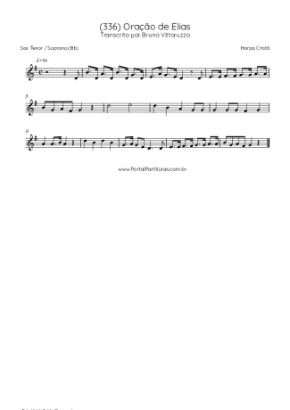 Harpa Cristã  score for Tenor Saxophone Soprano (Bb)