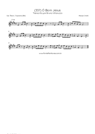 Harpa Cristã  score for Tenor Saxophone Soprano (Bb)