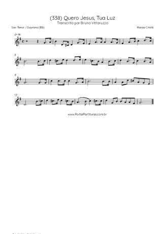 Harpa Cristã  score for Tenor Saxophone Soprano (Bb)