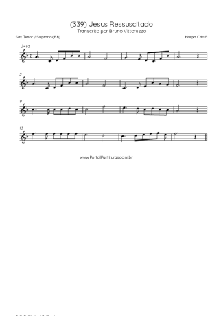 Harpa Cristã  score for Tenor Saxophone Soprano (Bb)