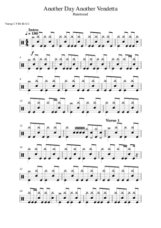 Score for Drums