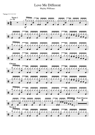 Hayley Williams  score for Drums