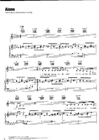 Alone - Heart - Piano Sheet Music