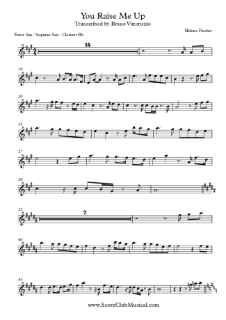 Helene Fischer  score for Clarinet (Bb)