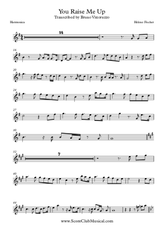 Helene Fischer You Raise Me Up score for Harmonica