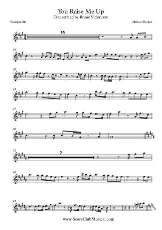 Helene Fischer You Raise Me Up score for Trumpet
