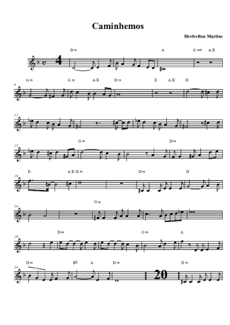Herivelton Martins Caminhemos score for Tenor Saxophone Soprano (Bb)