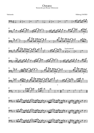 Hillsong United  score for Cello