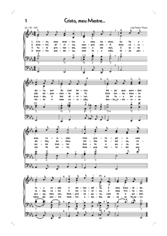Hinário CCB (1) Cristo Meu Mestre score for Organ