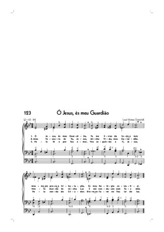 Hinário CCB (123) Ó Jesus És Meu Guardião score for Organ