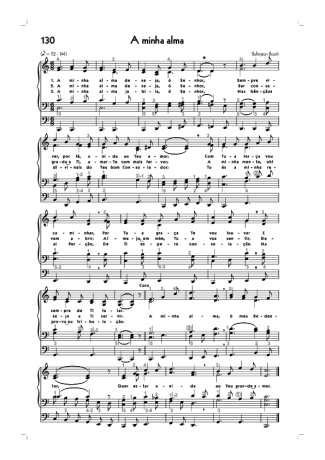 Hinário CCB (130) A Minha Alma score for Organ