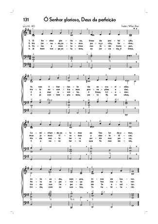 Hinário CCB (131) Ó Senhor Glorioso Deus Da Perfeição score for Organ