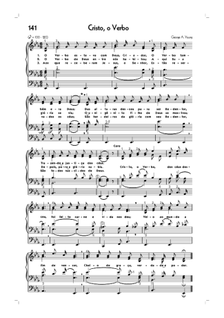 Hinário CCB (141) Cristo O Verbo score for Organ