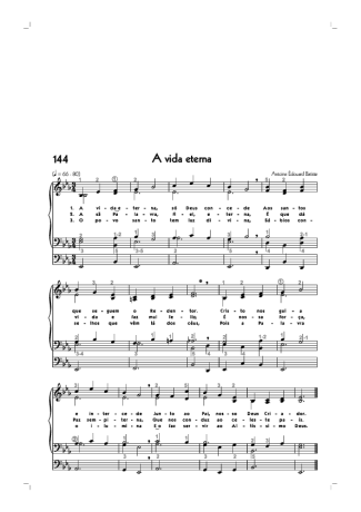 Hinário CCB (144) A Vida Eterna score for Organ