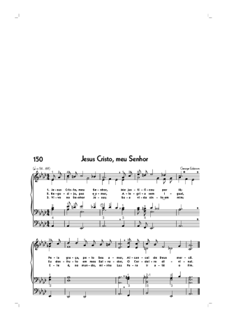 Hinário CCB (150) Jesus Cristo Meu Senhor score for Organ