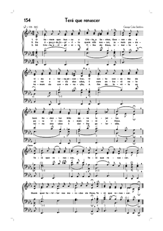 Hinário CCB (154) Terá Que Renascer score for Organ
