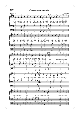 Hinário CCB (159) Deus Amou O Mundo score for Organ